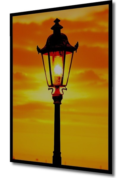 Çerçeve Görünümlü Altın Işık Huzmesi Yağlı Boya Görünümlü Dekoratif Ahşap Ev/işyeri/ofis Kare Tablo fiyatları