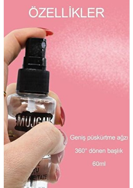 Makyaj Sabitleyici 60 ml Şeffaf Ambalaj Tüm Cilt Tipleri için Uzun Süreli Etki fırsatları