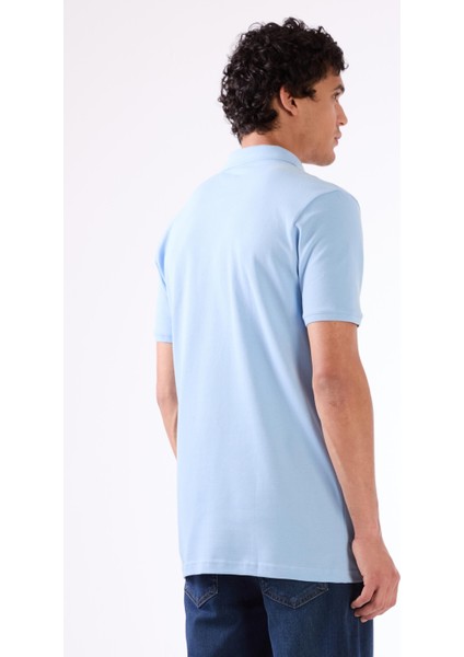 A.mavi Düz Erkek T-Shirt - Slim Fit fırsatları