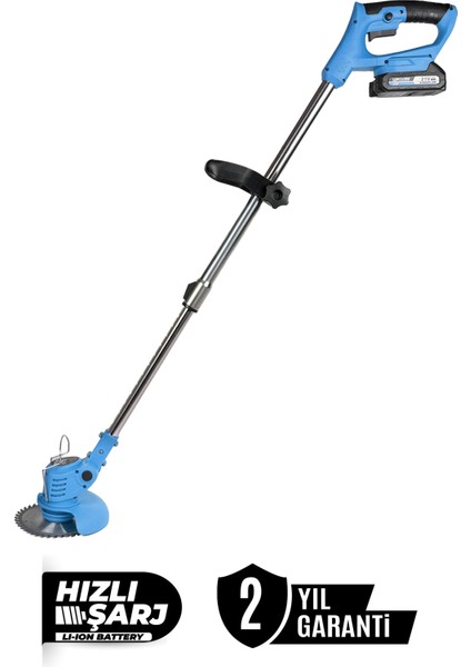 2'li Set 21V Çift Akü Uzatmalı Kollu Çalı Ot Biçme Şarjlı Tırpan ve Testere fiyatları