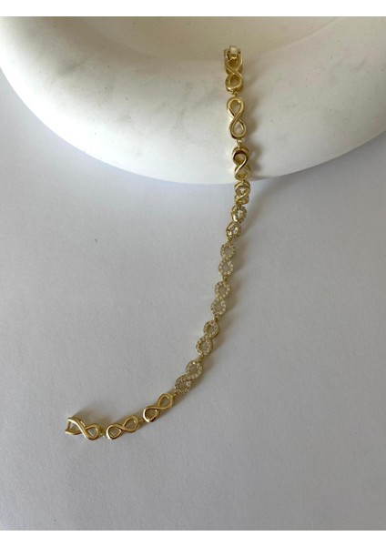 Xuping Vip 14K Zirkon Taşlı Sonsuzluk Gold Bileklik fırsatları