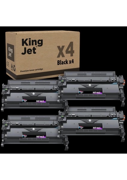 Canon Uyumlu MF465DW Standart Kapasiteli (4'lü Paket) Muadil Toner Çipli | 070 / CRG-070