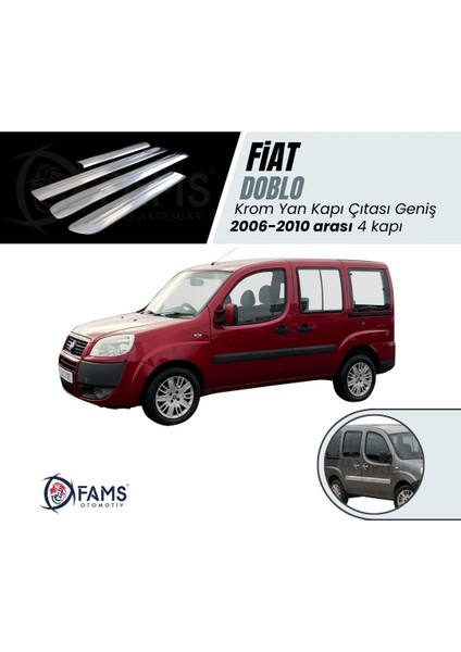 Fıat Doblo 2006-2010 Yan Kapı Çıtası 4 Kapı P.çelik (Geniş)