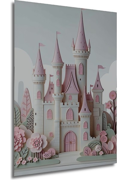 Pembe Düşler Diyarı Pastel Boya Görünümlü Dekoratif Ahşap Ev/işyeri/ofis Kare Tablo modelleri