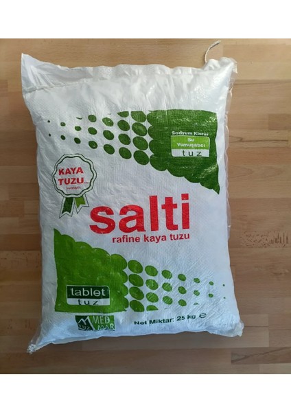 Rafine Tablet Tuz 25 kg (Kaya Tuzu)