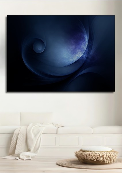 Mavi Rüya Soyut Sanat Dekoratif Ahşap Ev/işyeri/ofis Kare Tablo