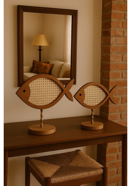 Dekoratif Ahşap Obje - 2'li Set Dekor fırsatları