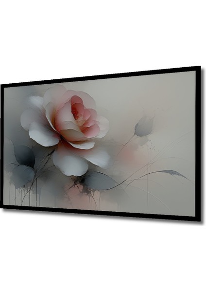 Çerçeve Görünümlü Romantik Gül Yağlı Boya Görünümlü Dekoratif Ahşap Ev/işyeri/ofis Kare Tablo fiyatları