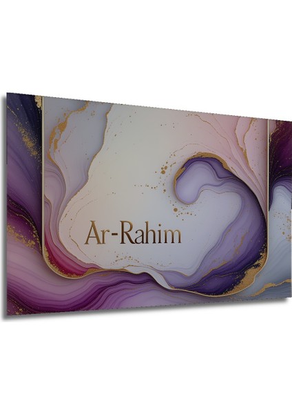 Ar Rahim Altın Dokunuş Soyut Sanat Dekoratif Ahşap Ev/işyeri/ofis Kare Tablo modelleri