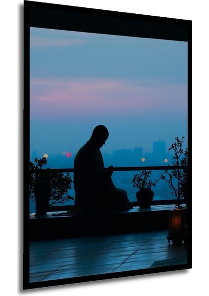 Çerçeve Görünümlü Huzur Dolu Budist Meditasyon Dekoratif Ahşap Ev/işyeri/ofis Kare Tablo modelleri