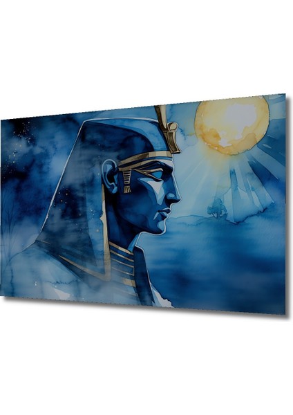 Firavun Tutankamon Sulu Boya Görünümlü Dekoratif Ahşap Ev/işyeri/ofis Kare Tablo fiyatları