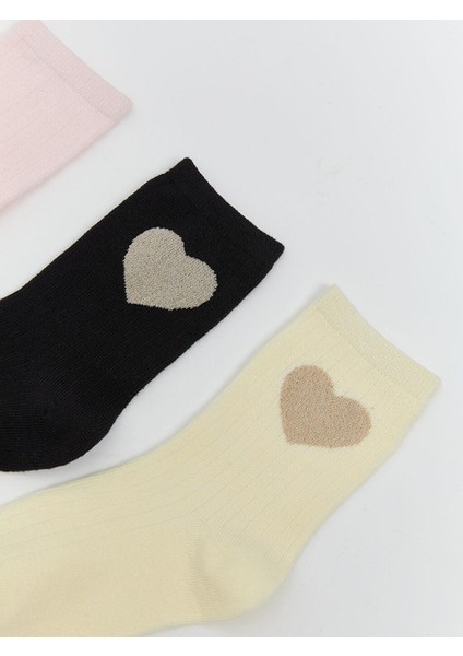 Desenli Kız Çocuk Soket Çorap 5'li (W5) fiyatları