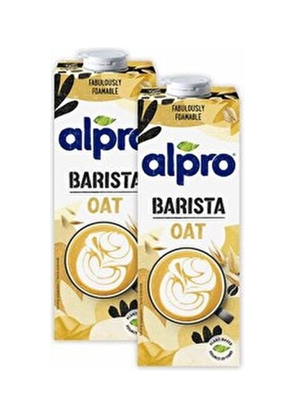 Barista Yulaf Sütü 2x1L Kahveye Sanat Katacak Süt Ürünü Alternatifi