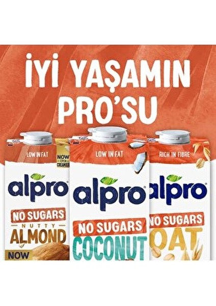 Şekersiz Hindistan Cevizi Sütü 2x1L Doğal Laktozsuz, Tatlandırıcı İçermez