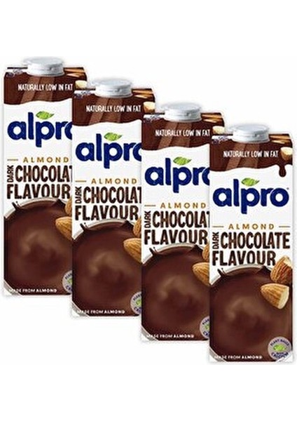 Bitter Çikolata Badem İçeceği 4x1 L Süt İçermeyen Vejetaryen Alternatif indirimleri