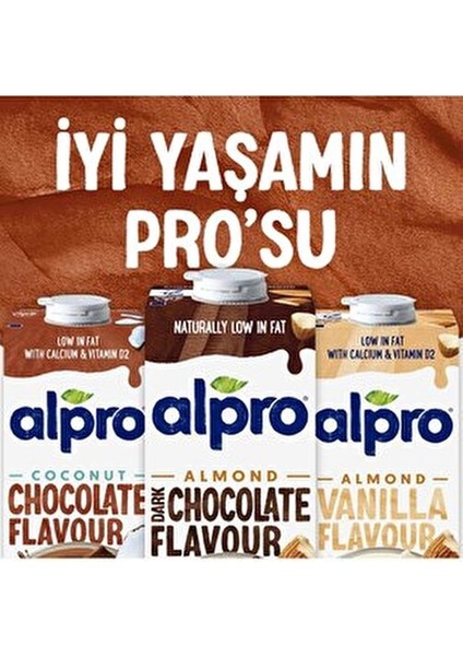 Bitter Çikolata Badem İçeceği 4x1 L Süt İçermeyen Vejetaryen Alternatif