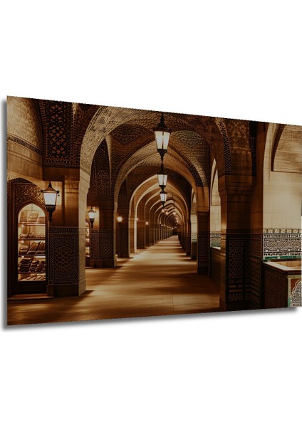 Mistik Osmanlı Sarayı Yağlı Boya Görünümlü Dekoratif Ahşap Ev/işyeri/ofis Kare Tablo modelleri