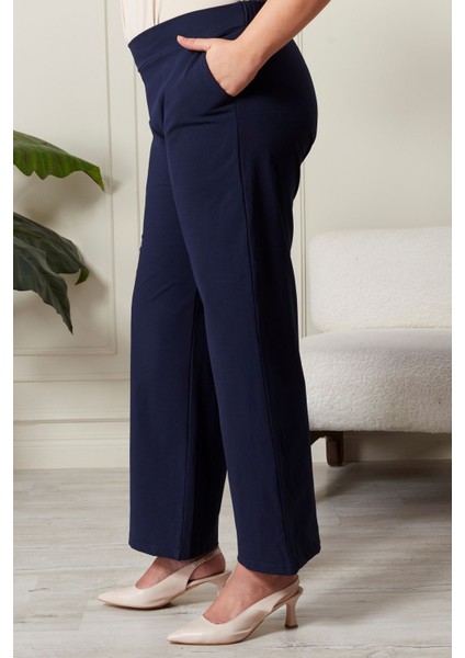 Lacivert Renk Sandy Kumaş Pantolon fırsatları