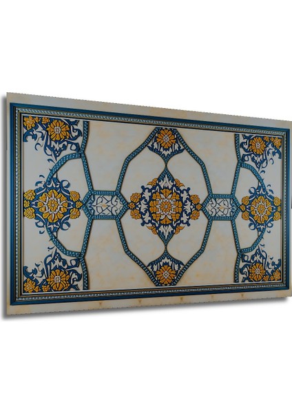 Osmanlı Çiçek Bahçesi Yağlı Boya Görünümlü Dekoratif Ahşap Ev/işyeri/ofis Kare Tablo modelleri