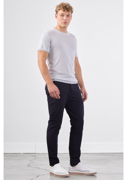 Açık Gri O Yaka Düz Renk Kısa Kollu Slim Fit Triko T-Shirt indirimleri