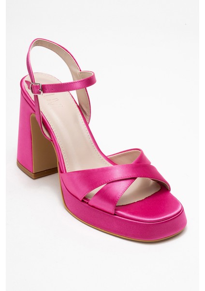 Lello Fuşya Saten Kadın Platform Topuklu Ayakkabı indirimleri