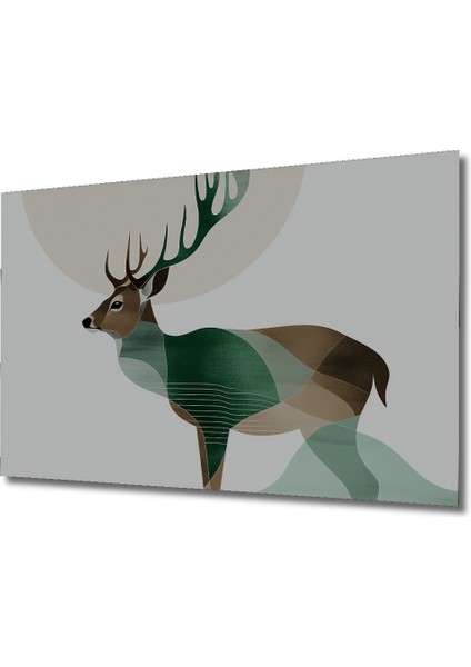 Geometrik Geyik Modern Sanat Dekoratif Ahşap Ev/işyeri/ofis Kare Tablo fiyatları