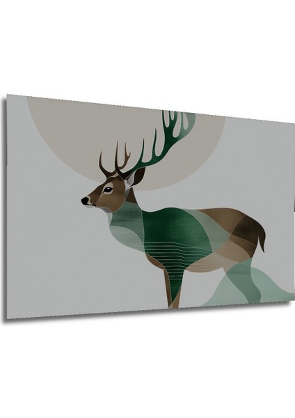 Geometrik Geyik Modern Sanat Dekoratif Ahşap Ev/işyeri/ofis Kare Tablo modelleri