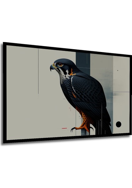 Çerçeve Görünümlü Minimalist Şahin Yağlı Boya Görünümlü Dekoratif Ahşap Ev/işyeri/ofis Kare Tablo modelleri