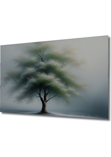 Büyülü Ağaç Yağlı Boya Görünümlü Ev/işyeri/ofis Dekoratif Ahşap Kare Tablo fiyatları