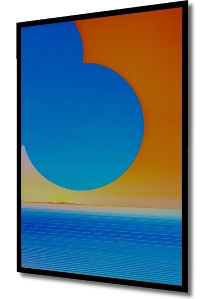 Çerçeve Görünümlü Modern Sanat Okyanus Esintisi Dekoratif Ahşap Ev/işyeri/ofis Kare Tablo fiyatları