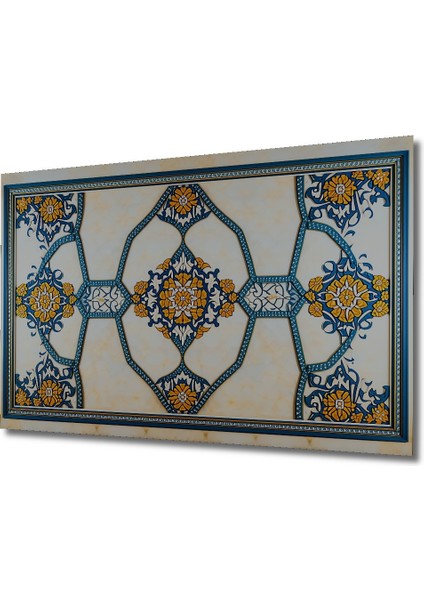 Osmanlı Çiçek Bahçesi Yağlı Boya Görünümlü Dekoratif Ahşap Ev/işyeri/ofis Kare Tablo fiyatları