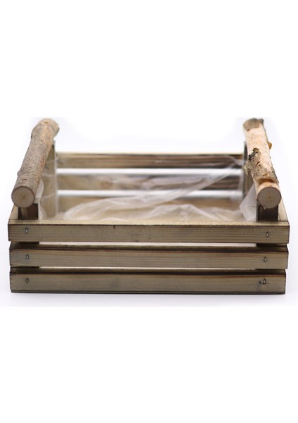 Dikdörtgen Ikili Ahşap Kahverengi Kasa