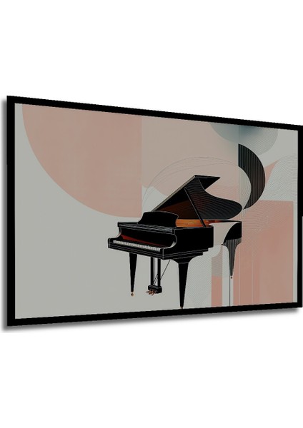 Çerçeve Görünümlü Modern Sanat Piyano Aşkı Dekoratif Ahşap Ev/işyeri/ofis Kare Tablo modelleri