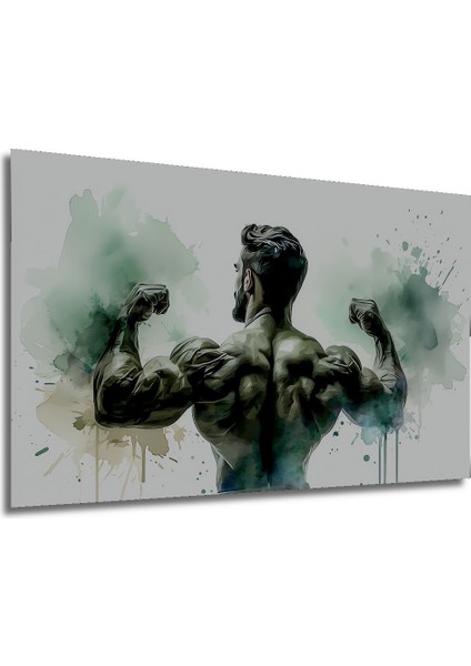 Kaslı Adam Sulu Boya Görünümlü Modern Sanat Ev/işyeri/ofis Dekoratif Ahşap Kare Tablo modelleri