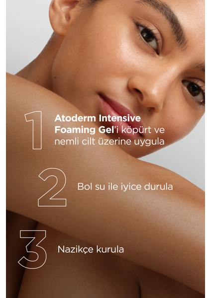 Atoderm Intensive Foaming Gel Çok Kuru Atopi Eğilimli Cilt Onarıcı Temizleme Jeli Niasinamid 1 Lt