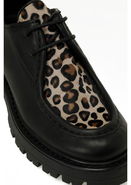 Lucında 5pr Leopar Kadın Oxford Ayakkabı
