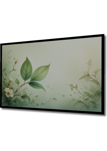 Çerçeve Görünümlü Sakura Çiçekleri Sulu Boya Görünümlü Dekoratif Ahşap Ev/işyeri/ofis Kare Tablo fiyatları