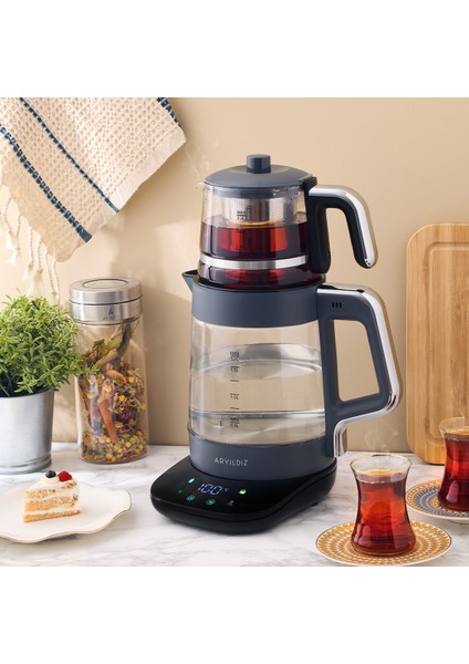 Vision Shine Çay Makinesi Antrasit