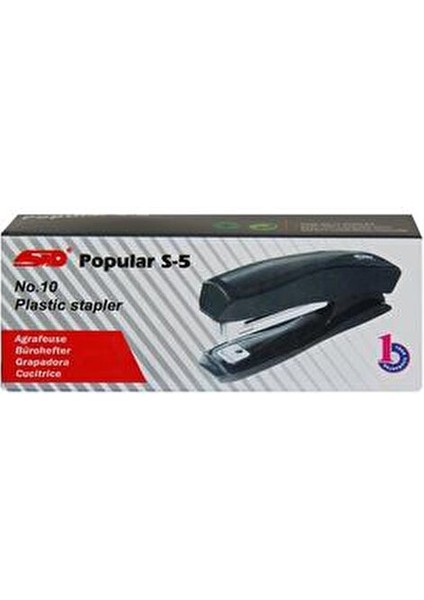 Popular No:10 S-5 Siyah Zımba Makinesi 16 Sayfa Dikiş Kapasiteli Kırtasiye modelleri