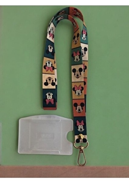 Mickey Temalı 2 cm Genişliğinde Canlı Renkli İpek Yumuşak Boyun Askı İpi ve Yaka Kartlık fiyatları