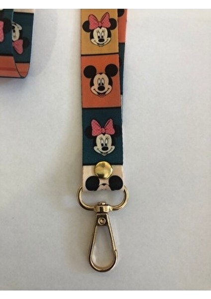 Mickey Temalı 2 cm Genişliğinde Canlı Renkli İpek Yumuşak Boyun Askı İpi ve Yaka Kartlık fırsatları