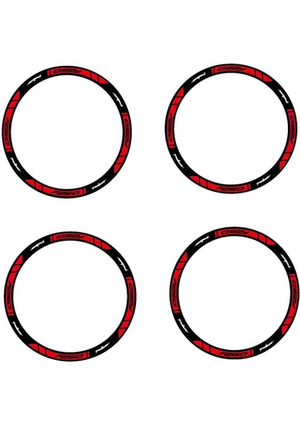 Bajaj F250 Jant Sticker Baskılı Kırmızı Etiket Modeli modelleri