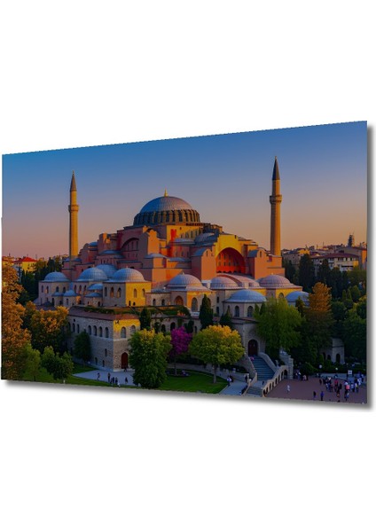 Ayasofya Camii Yağlı Boya Görünümlü Dekoratif Ahşap Ev/işyeri/ofis Kare Tablo fiyatları