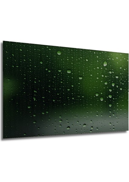 Yeşil Yağmur Damlaları Modern Sanat Dekoratif Ahşap Ev/işyeri/ofis Kare Tablo fiyatları