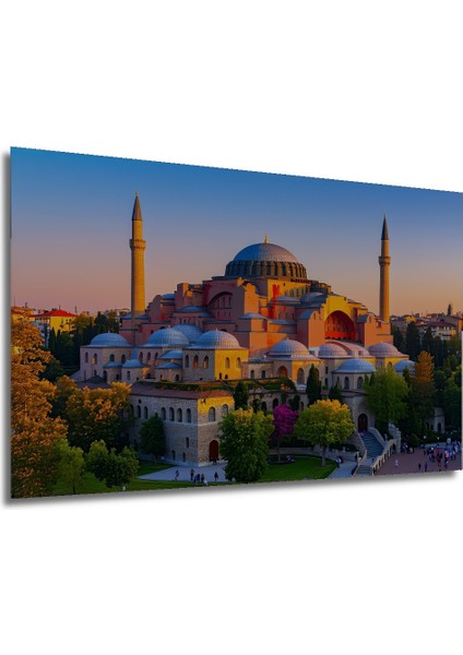 Ayasofya Camii Yağlı Boya Görünümlü Dekoratif Ahşap Ev/işyeri/ofis Kare Tablo modelleri