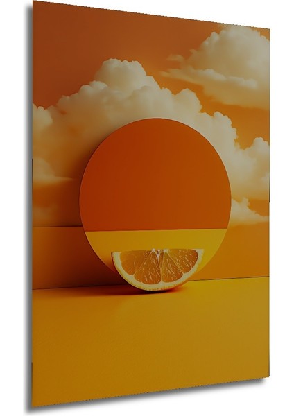 Modern Turuncu Rüyası Portakal Dilimi Dekoratif Ahşap Ev/işyeri/ofis Kare Tablo modelleri