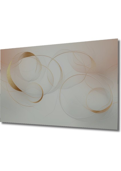 Altın Çemberler Soyut Modern Sanat Dekoratif Ahşap Ev/işyeri/ofis Kare Tablo fiyatları