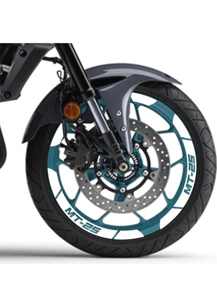 Beyaz Yamaha Mt-25 Geniş Jant Sticker Etiket Modeli fiyatları