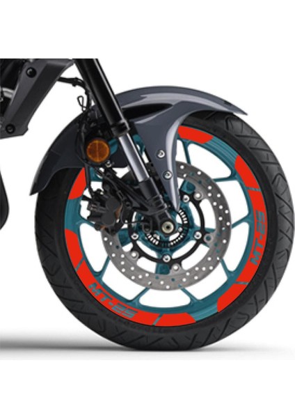 Neon Turuncu Yamaha Mt-25 Geniş Jant Sticker Etiket Modeli fiyatları