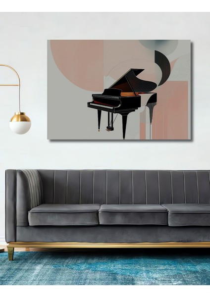 Modern Sanat Piyano Aşkı Dekoratif Ahşap Ev/işyeri/ofis Kare Tablo